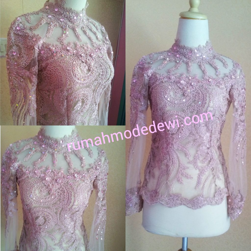 Kebaya Seragam Anak Warna Pink Magenta