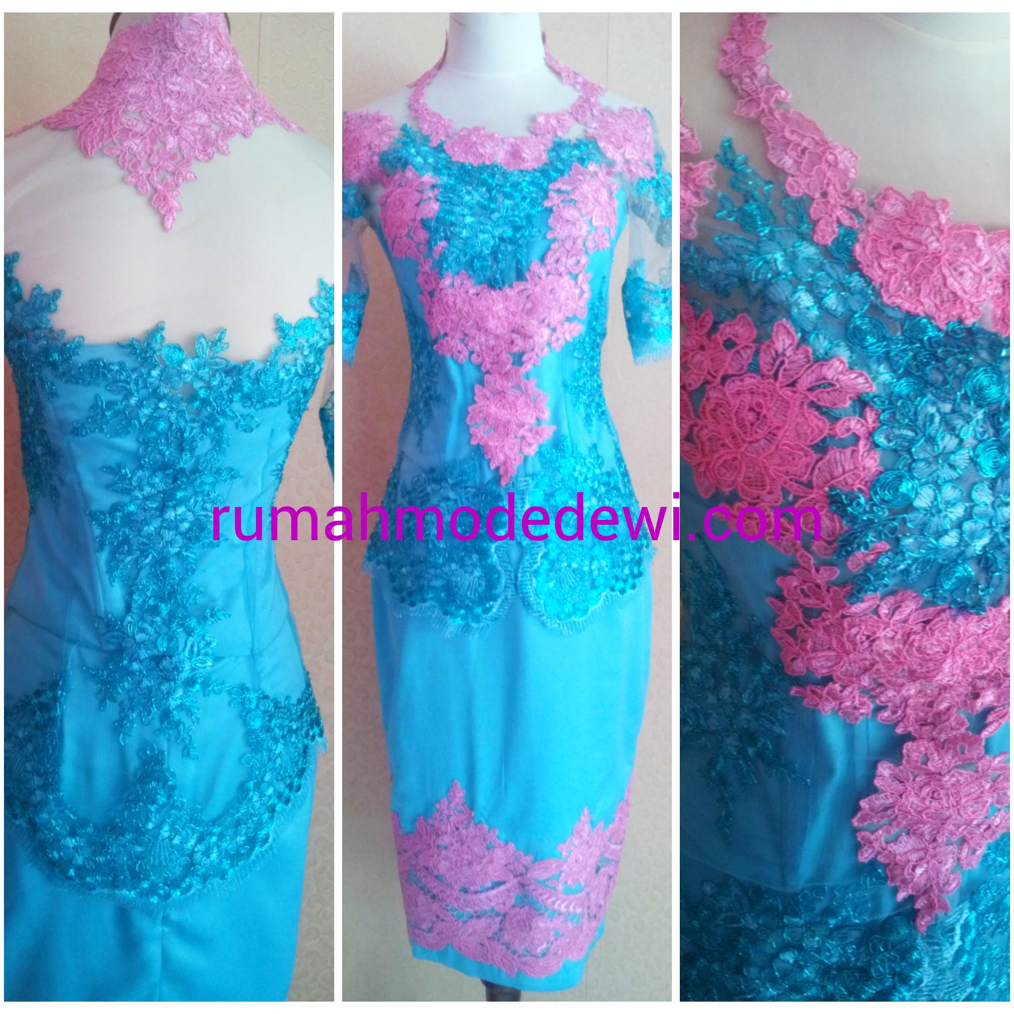  kebaya pink tosca kombinasi kebaya biru model kebaya warna pink biru