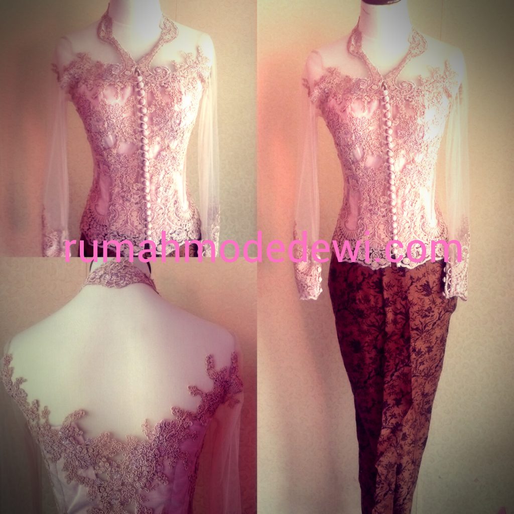 Kebaya Peach Modern Simple