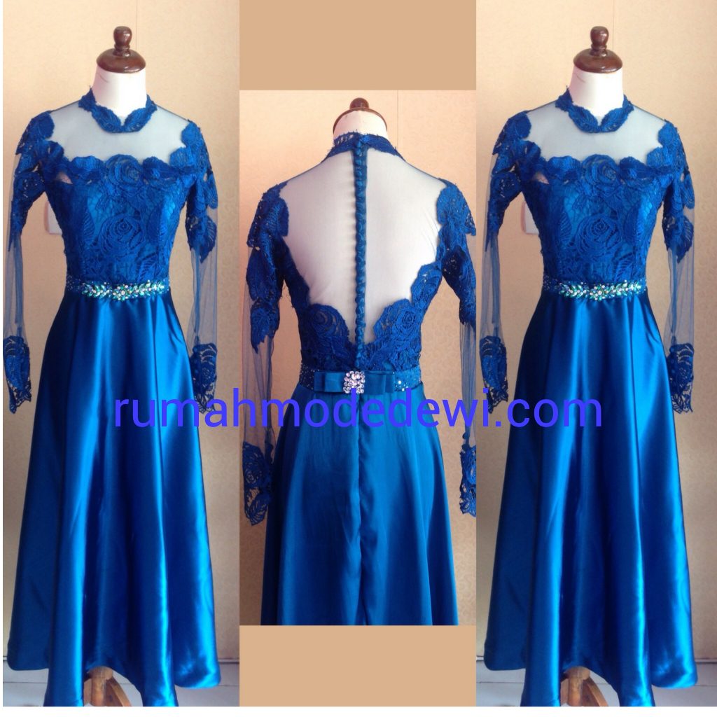 Dress Prada Biru Payet