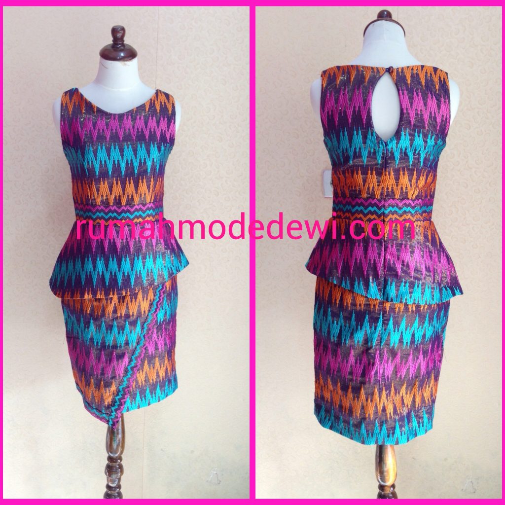 Dress Peplum Asimetris