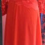Dress Merah Asimetris