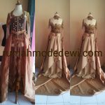 Kebaya Pengantin Emas Kecoklatan