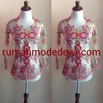 Kebaya Kerah Sunda Simpel Bahan Tile