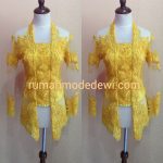 Kebaya Kutubaru Cantik Warna Kuning